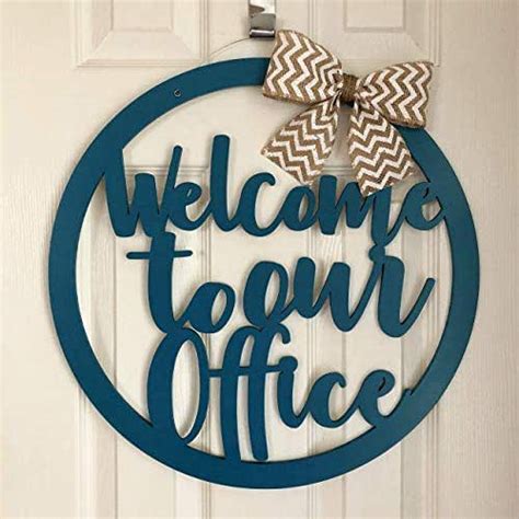 Amazon.com: Office Door Hanger - Office Welcome Sign - Welcome Sign for ...