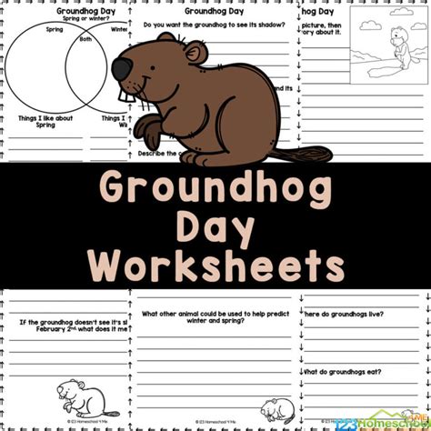 Free Printable Groundhog Day Worksheets For 1st 4th Grade