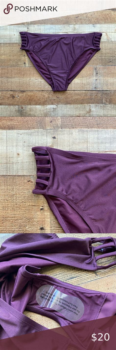 Lysa Alexis Swim Bikini Bottom Maroon 3X 26W Swim Bikini Bottoms