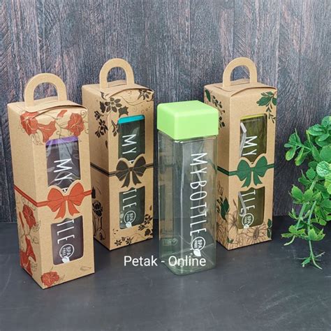 Jual Botol Plastik Ml Tumbler My Bottle Kotak Kemasan Box Tenteng