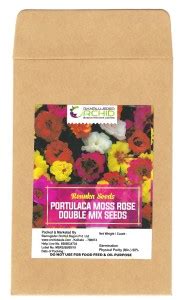 RENUKA SEEDS Moss Rose Flower DOUBLE MIX Portulaca Grandiflora Seed