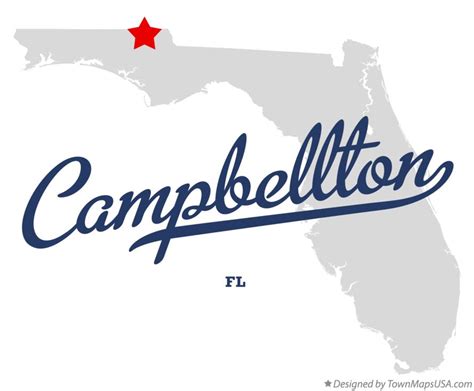 Map of Campbellton, FL, Florida