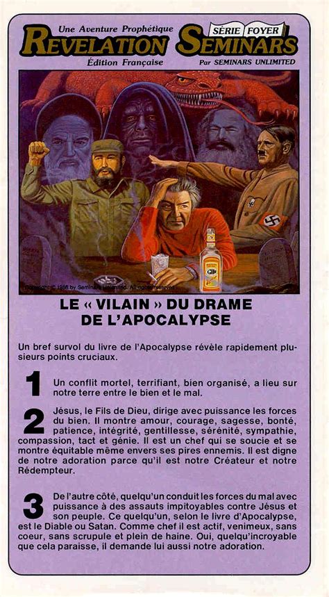 Revelation Seminars Le Vilain Du Drame De L Apocalypse