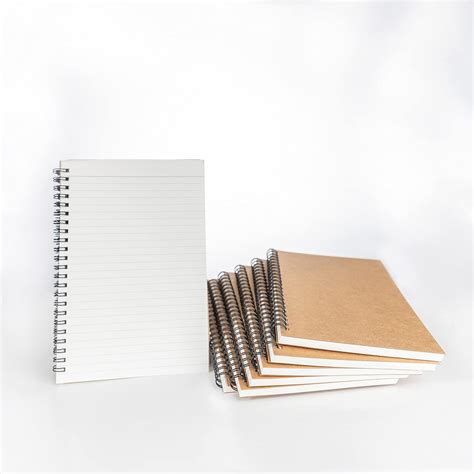 Amazon Twone Packs Spiral Notebook With Kraft Brown Soft Cover