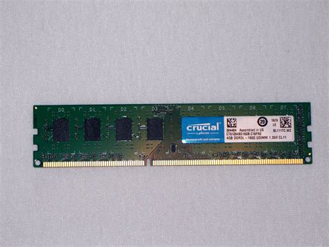 Crucial 4gb Pc3 12800 Ddr3 1600 Udimm Pc Memory Ct51264bd160bc16fn2