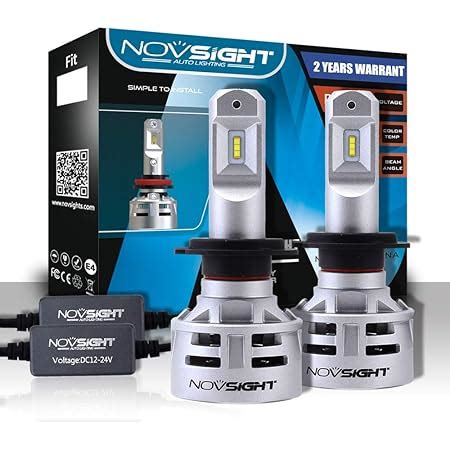 Novsight H Led Headlight Bulbs W W X Lm K Car