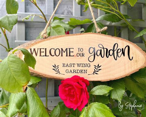 Personalised Garden Sign Wooden Garden Plaque Mothers Day Etsy