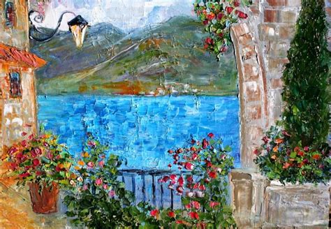 Original oil painting ITALY AMALFI COAST fine art