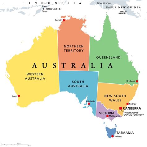 Australian States And Territories Mappr