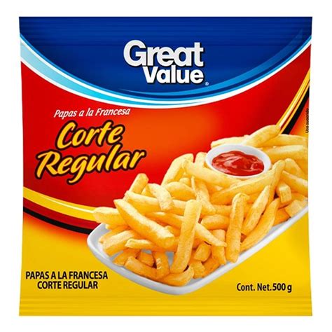 Papas A La Francesa Great Value Corte Regular 500 G Walmart