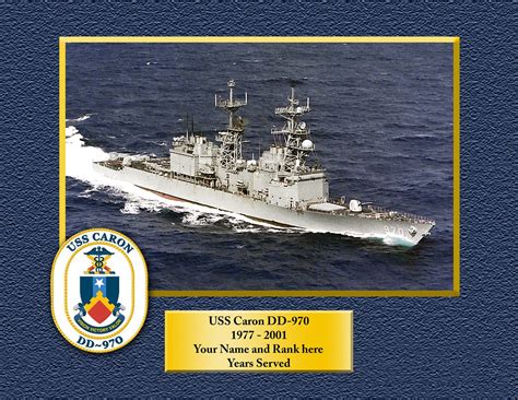 Uss Turner Joy Dd 951 Custom Personalized 85 X 11 Print Of Us Etsy