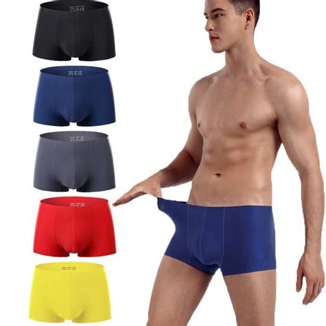 Lot De Boxer Shorty Hommes Grande Taille Cale Ons Confortables Sous