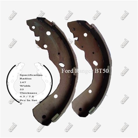 Drum Brake Shoe Replacement Ford Ranger Ford Everest 4509601 Ranger