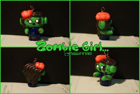 Zombie Brains Girl Chibi Charm By Dtap07 On Deviantart