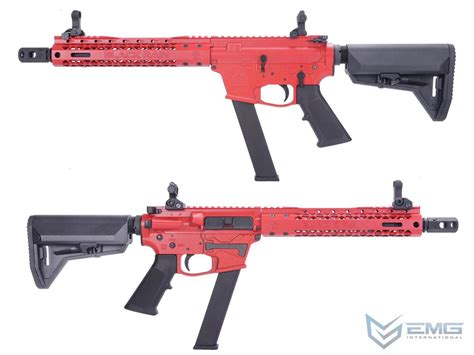 Emg Black Rain Ordnance Bro 9mm Gas Blowback Airsoft Rifle Model Carbine Red Airsoft Guns