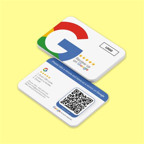 Google Review Business Card Iconic With Google Review Qr Code Truzzer