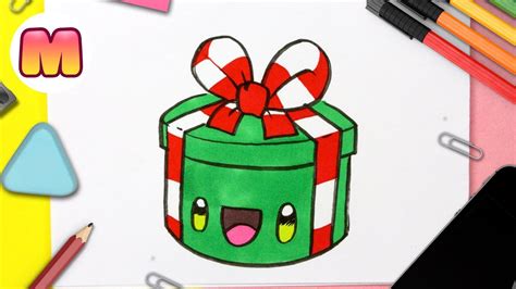 Como Dibujar Un Regalo De Navidad Kawaii Dibujos Kawaii Faciles Dibujos Para Navidad Youtube