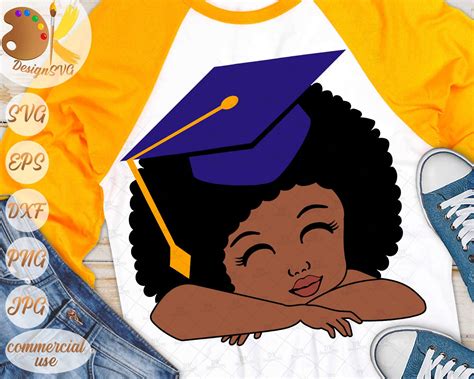 Black Girl Graduation Svg Afro Girl Svg Black And Educated Etsy Norway