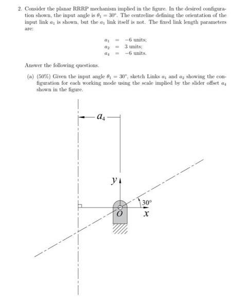 2 Consider The Planar RRRP Mechanism Implied In The Chegg