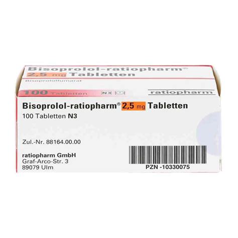 Bisoprolol Ratiopharm Mg Stk G Nstig Bei Apo