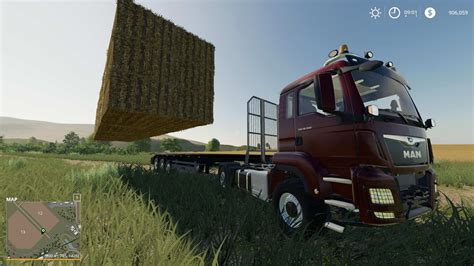 Fliegl Flatbed Squarebale Autoload V1 0 0 2 FS19 Mod FS25 Mods FS22