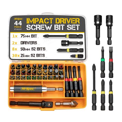 Hi Spec S Steel Drill Screwdriver Bit Set Hex Impact Drill