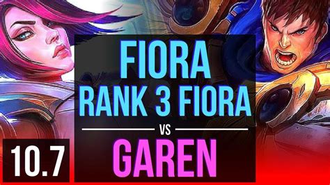 Fiora Vs Garen Top Rank Fiora Early Solo Kills Winrate