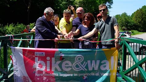 Inaugurata La Nuova Ciclopedonale Della Valle Del Lanza YouTube