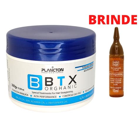 Botox Btx Btox Organico Plancton Redutor De Volume Antifrizz Sem Formol