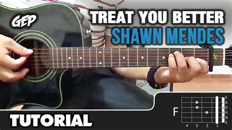 Como Tocar Treat You Better De Shawn Mendes En Guitarra Tutorial Hd Acordes Guitar Lesson