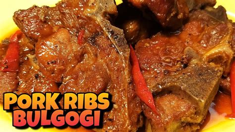 Pork Ribs Bulgogi With Gochujang Level Up Your Pork Ribs Adobo Tambayan Cooking Lutong Bahay