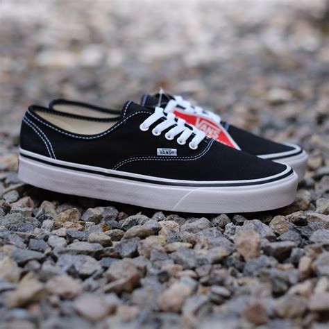 Vans Authentic Black / White on Carousell