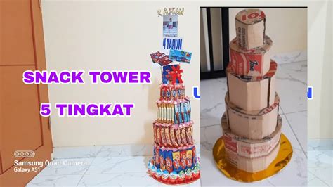 Tower Snack Ulang Tahun Kue Ulang Tahun Snack Youtube