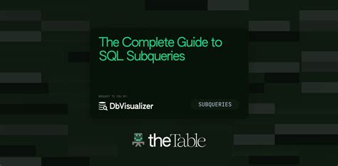 The Complete Guide To Sql Subqueries