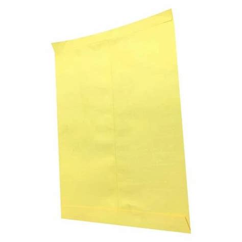 Non Printed 16x12 Inch Yellow Laminated Paper Envelope At Rs 3 45 Piece