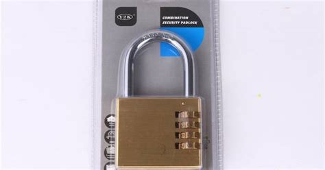 Y2K Brass Resettable Number Padlock 4 Digits Combination Lock 21mm