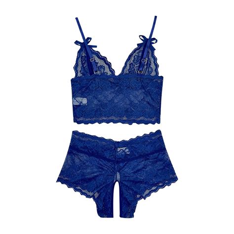 Sexy Strappy High Waist Floral Lace Pajamas Lingerie Set M S Underwear Men Sexy Lace Bra Set