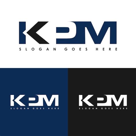 Diseño De Combinación De Logotipo De Letra Moderna Del Alfabeto Kpm Kpm