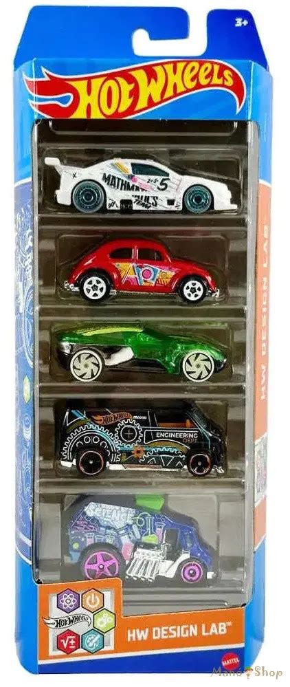 Hot Wheels HW Design Lab 5 db os autó készlet ManóShop