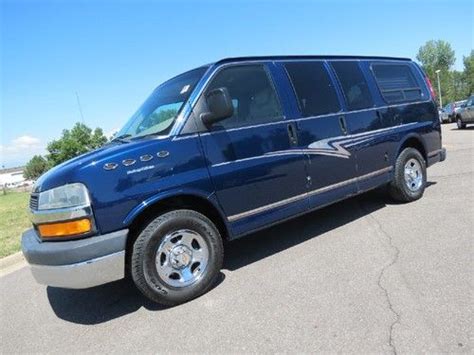 Buy Used 2003 Chevrolet Express 1500 Awd Conversion Van 4x4 Runs Great Non Smoker In Parker