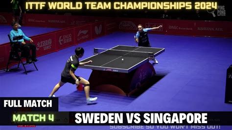 Christina Kallberg Vs Zhou Jingyi ITTF World Team Table Tennis