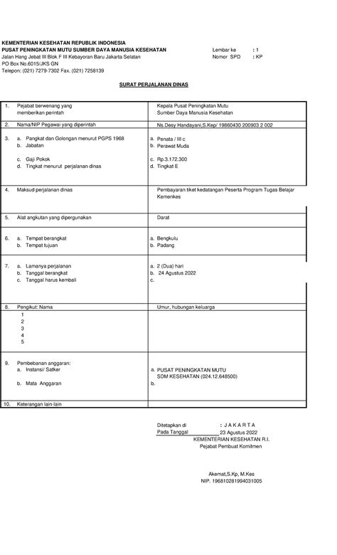 Doc 3 Kak Desi Tugas KEMENTERIAN KESEHATAN REPUBLIK INDONESIA PUSAT