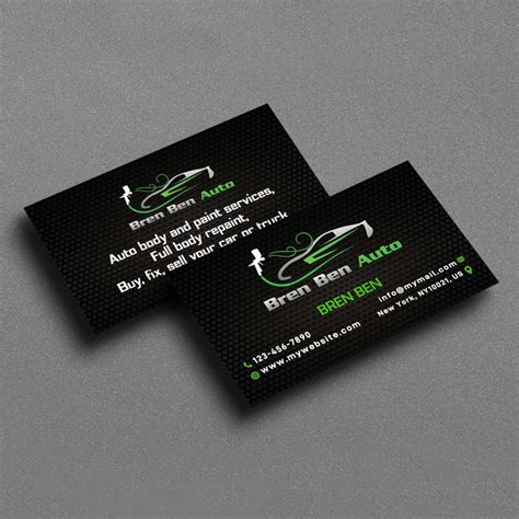 Automotive Service And Repair Business Cards Custom Automotive