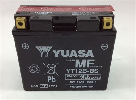 Batteria Moto Scooter Yuasa V Ah Yt B Bs Sos Battery Vendita