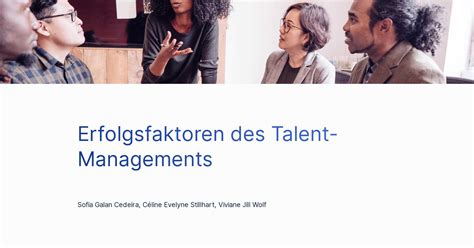 Erfolgsfaktoren Des Talent Managements