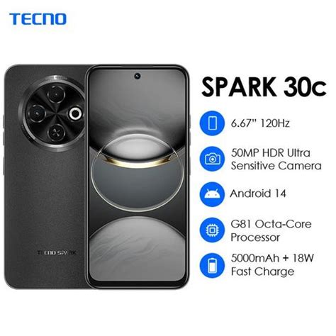 Best Price For New Arrival Tecno Spark 30c 128gb Rom4gb Ram Upto 8gb Ram 5000mah 50mp Dual