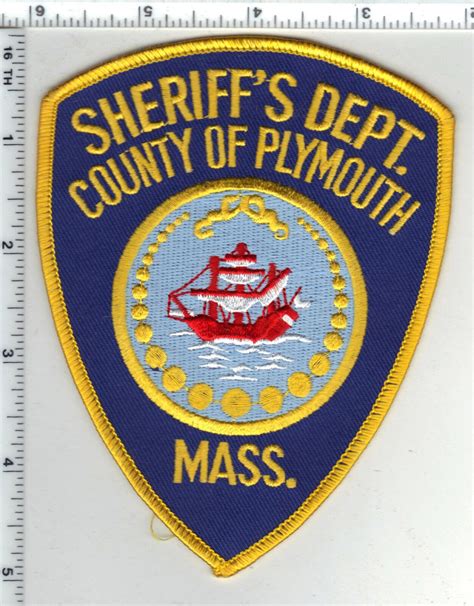 County Of Plymouth Sheriffs Dept Massachusetts 2nd Issue Shoulder