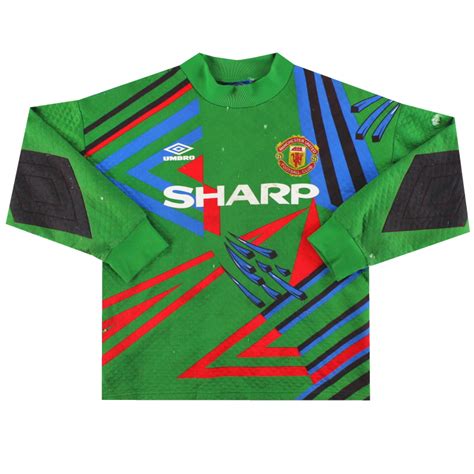 1992 94 Camiseta De Portero Del Manchester United 1 S