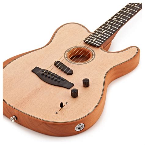 Fender American Acoustasonic Telecaster, Natural at Gear4music