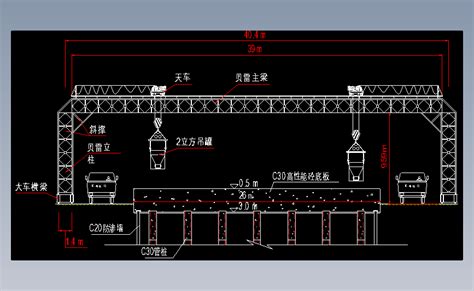 龙门吊autocad 2004模型图纸下载 懒石网